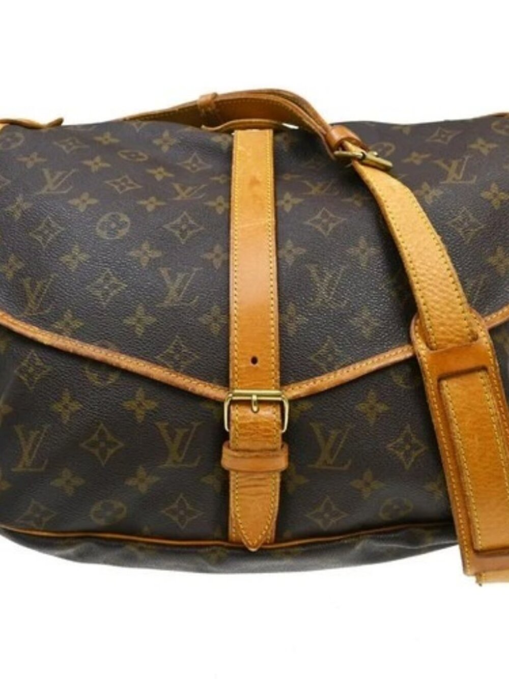 Best05 LOUIS VUITTON SAUMUR 35 SHOULDER BAG MONOGRAM M42254 AR0994 YQ09059